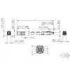 METZ CONNECT pramoninis Ethernet kabelis M12 X-coded CAT 6a SF/UTP 10 m žalias PUR apvalkalas, tinkamas kabelinėms grandinėms (142M6X18100)