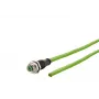 METZ CONNECT Pramoninis Ethernet kabelis - 8 kontaktų M12 (S) - D-koduotas - 10 m - Žalias