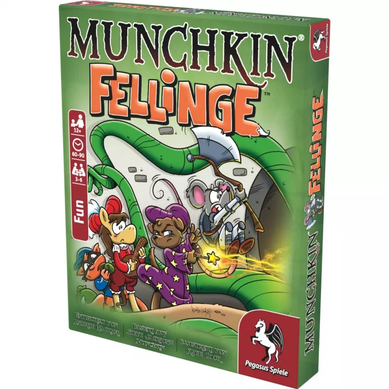 Pegasus Spiele Munchkin Fellinge (Demented Dungeons) Papildymo Kortų Žaidimas