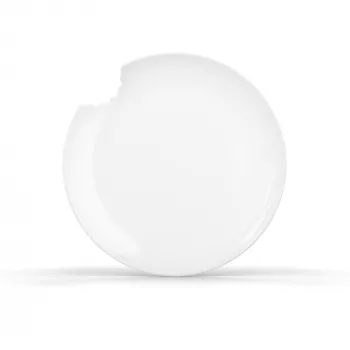 FIFTYEIGHT PRODUCTS FIFTYEIGHT 2 lėkštės pyragams su „įkandintu“ kraštu Ø 20 cm Baltos