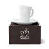 FIFTYEIGHT PRODUCTS Espresso Mug with Handle 80ml - Cheerful White
