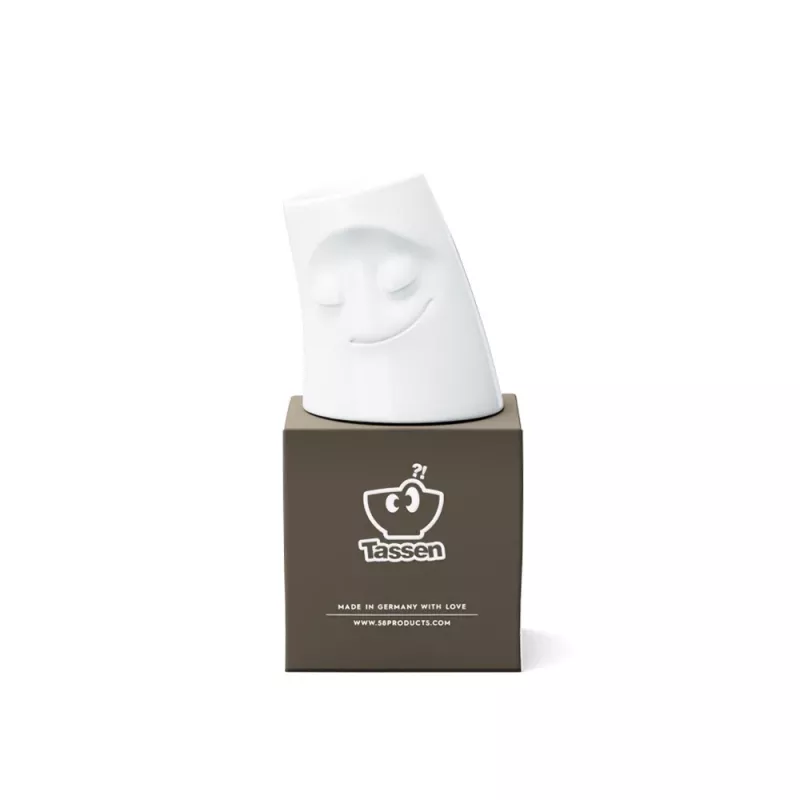 FIFTYEIGHT PRODUCTS Candle Snuggle CUDDLY Small Candle Holder White