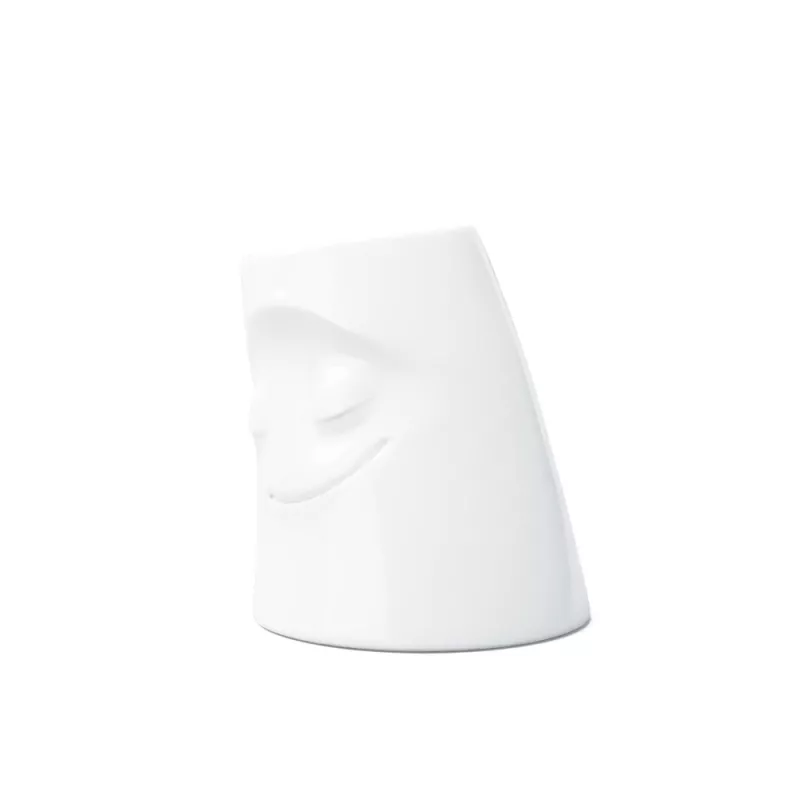 FIFTYEIGHT PRODUCTS Candle Snuggle CUDDLY Small Candle Holder White