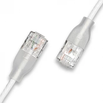WANTEC Patch Cable UTP CAT6a eGlow White 3,00m (7407)