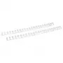 LMG Signaltechnologie 100 Twin Loop Wire Binding Spine White 6,4 mm for 30 Sheets