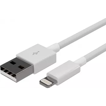 SHIVERPEAKS Flexline USB įkrovimo ir sinchronizavimo laidas, USB-A → 8-Pin, 2.0, ABS, baltas, 0,1 m (FL31-12044)