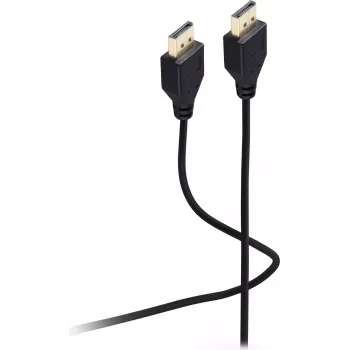 SHIVERPEAKS Flexline DisplayPort Cable 1.2, Male to Male, UHD 4K, Extra Thin, Black, 3,0m (FL31-49045)