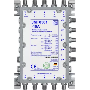 Jultec JMT0501-10A Daugiataškis skirstytuvas, 5 išvadai, pasyvus, 10 dB