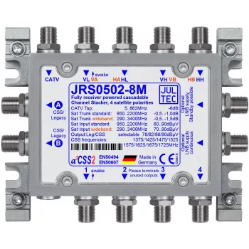 JULTEC JRS0502-8M vieno kabelio multiswitch 5/2/8 UB