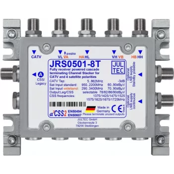 JULTEC JRS0501-8T 8 krypčių multiswitch palydovinei ir antžeminei TV