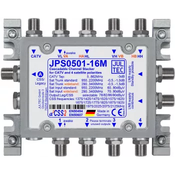 JULTEC JPS0501-16M Vieno kabelio keitiklis Unicable II 1/16 UB