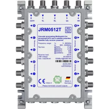 JULTEC JRM0512T Multiswitch 12 išėjimų 4 SAT įėjimai