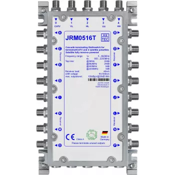 JULTEC JRM0516T 16-Output Multiswitch su 4 SAT Įėjimais ir 1 Anteniniu Įėjimu, DiSEqC 2.0, Vidinis Maitinimo Šaltinis