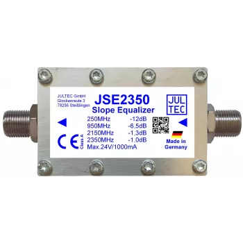 JULTEC JSE2350 Broadband SAT-IF Line Equalizer, 1 Signal Path, F-Type, 75 Ohm