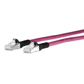 METZ CONNECT 1308453002-E Cat6a SF/UTP tinklo jungiamasis laidas 3 m raudonai violetinis