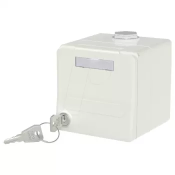 METZ CONNECT IP44 modulinis paviršinis korpusas su vyriais uždengiamu dangteliu 1309470002-I