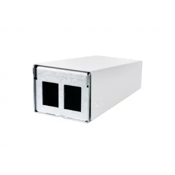 METZ CONNECT 130861-0202KE Sieninis šviesolaidinis lizdas LC-Duplex OM4 2 prievadai baltas