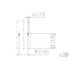 METZ CONNECT 130861-0202KE Sieninis šviesolaidinis lizdas LC-Duplex OM4 2 prievadai baltas