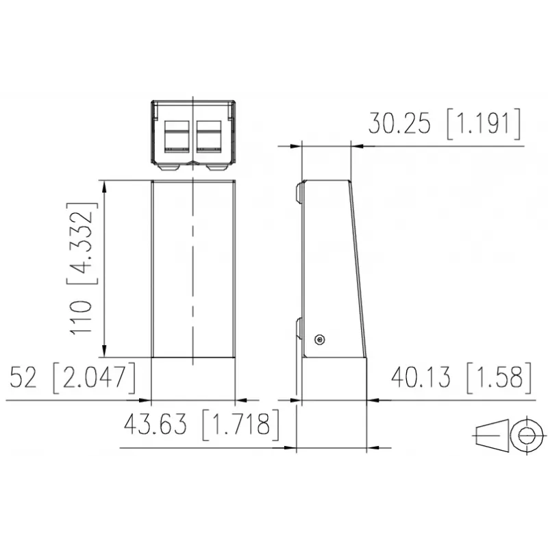 METZ CONNECT 130861-0202KE Sieninis šviesolaidinis lizdas LC-Duplex OM4 2 prievadai baltas