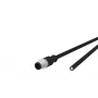 METZ CONNECT Pramoninis Ethernet kabelis M12 D-coded 8 kontaktų vyriškas į M12 D-coded 8 kontaktų vyriškas, Cat5e, PUR, Žalias, 5 m