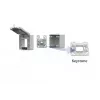 METZ CONNECT IP44 paviršinio montavimo korpusas pilkas Keystone moduliui 1309470003KI