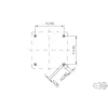 METZ CONNECT IP44 paviršinio montavimo korpusas pilkas Keystone moduliui 1309470003KI