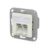 METZ CONNECT 130D381102-I E-DAT Cat.6A IDC UPk Pure White RJ45 Keystone Jack