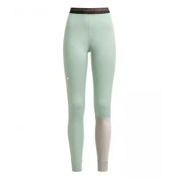 Ortovox 185 Rock N Wool Long Pants Women's Base Layer Leggings - Green Acid, Size M