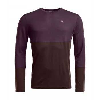 Ortovox 185 Rock N Wool Long Sleeve - Dark Wild Berry, Size M