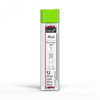 PICA-MARKER Pica Fine-Dry Refills Red - 8 švino, 2,8 mm, 125 mm
