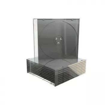 MEDIARANGE BOX21-M Jewelry Case – 1 disko dėklas – juodas – permatomas – plastikinis – 120 mm – 140 mm