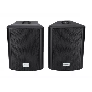 celexon 525-B aktyvių dvipusių garsiakalbių rinkinys, 2 x 30 W RMS, su sieniniais laikikliais, juodos spalvos (1000003398)