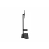 celexon Professional Adjust-3270MP Portrait Mobile Display Stand Trolley for 32-70 inch Screens, Anodized Aluminum, Frosted Glass, Black