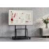 Celexon Economy 55110MP Mobilus TV Stovas Plokščiaekraniams, Dažytas Plienas, Matinė Juoda, Ekrano Dydis 139.7-279.4 cm (55-110 inch)