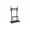 Celexon Economy 55110MP Mobilus TV Stovas Plokščiaekraniams, Dažytas Plienas, Matinė Juoda, Ekrano Dydis 139.7-279.4 cm (55-110 inch)