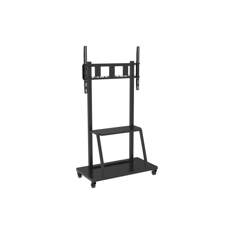 Celexon Economy 55110MP Mobilus TV Stovas Plokščiaekraniams, Dažytas Plienas, Matinė Juoda, Ekrano Dydis 139.7-279.4 cm (55-110 inch)