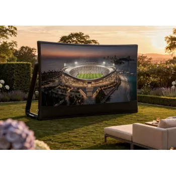 Celexon Inflatable Outdoor Screen Economy INF 120, 120 inch 16:9, Visible Area 266x149 cm, Manual Air Pump Included