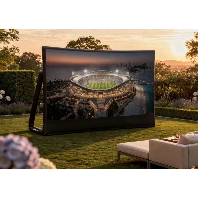 Celexon Inflatable Outdoor Screen Economy INF 120, 120 inch 16:9, Visible Area 266x149 cm, Manual Air Pump Included