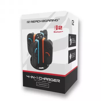 Ready2Gaming Nintendo Switch 2 4 in 1 Charger - Įkrovimo stotelė „Joy-Con“ ir „Pro“ pulteliams