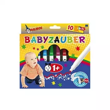 Malinos 300011 Babyzauber Modeling Clay rinkinys – 10 įvairiaspalvių lazdelės, 5 mm, neišdžiūstantis, CE sertifikuotas