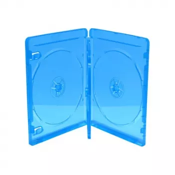 MEDIARANGE BOX38-3-30 Blu-ray dėklas - 3 diskai - Mėlynas - Skaidrus - Plastikinis - 120 mm - RoHS