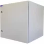 RESISTER 19-Inch Network Cabinet Pro Aktiv - Protection Class IP54/IP55 - Solid Steel Door - 12U - Width x Depth 600x600 mm - Active Fan - Filter - Light Grey (99RRA19WV126MG)