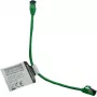 IT-BUDGET Full Copper Premium Patch Cable - Slim AWG 28 - Cat.8.1 - 2000 MHz - Halogen-Free - PoE+ - 40 Gbit - Green - 0,25 m