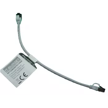 IT-BUDGET Full Copper Premium Patch Cable - Slim AWG 28 - Cat.8.1 - 2000 MHz - Halogen-Free - PoE+ - 40 Gbit - Grey - 0,25 m (90ITBSLIM81PK025G)