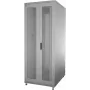 IT-BUDGET 19-Inch Network Cabinet SRK - 38U - 800x1000 mm - Perforated Double Doors Front & Rear - Cable Channels - Pre-assembled - Light Grey (RAL 7035)