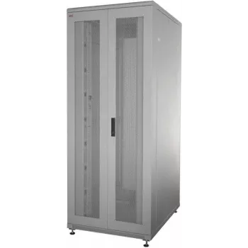 IT-BUDGET 19 inch Tinklo spinta SRK - Pilnas komplektas - 38 HE - PxG 800x1000 mm - Perforuotos dvigubos durys priekyje ir gale - Surinkta - Šviesiai pilka (99ITB19SRK38810DTGM)