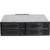 Inter-Tech IPC ST-5244 4-Bay 2,5 inch SATA/SAS Hot-Swap Mobile Rack for 5,25 inch Bay, Black