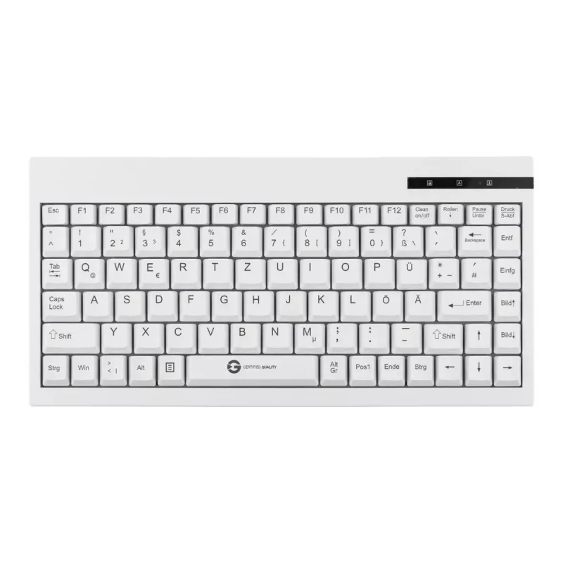 GETT GCQ CleanType Easy Basic Compact Keyboard - USB - Black - IP68 Washable
