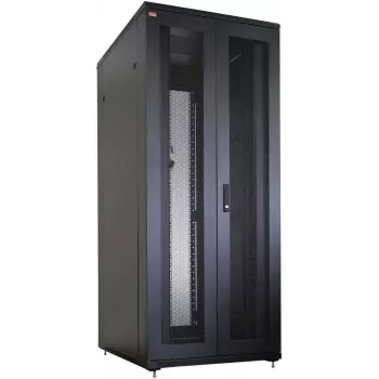 IT-BUDGET 19 inch tinklo spinta SRK - pilnas komplektas - 42U - 800x800 mm - perforuotos dvigubos durys priekyje ir gale - 4 aktyvūs ventiliatoriai - PDU - lentynos - plokščioje pakuotėje - juoda (90ITB19SRK4288DTS)