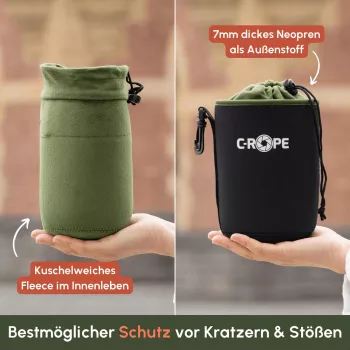 C-ROPE Lens Bag V2 Black XS 8x8cm